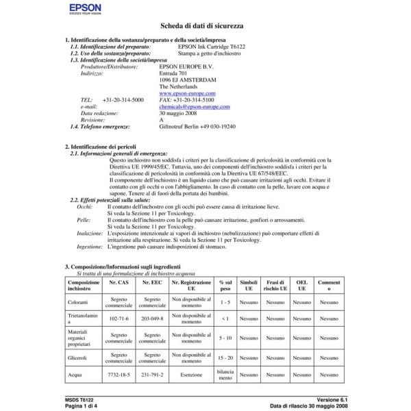 Cartuccia Epson T6122 (C13T612200) ciano - 130371