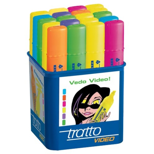 Evidenziatore Tratto Video colori assortiti - tratto 1-5 mm (conf