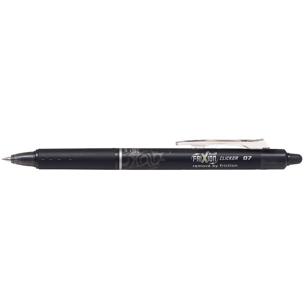 Pilot Penna A Sfera Frixion Ball Clicker 0.5 Mm - Inchiostro Termosensibile Cancellabile, Colore Nero