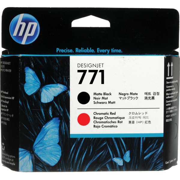 Testina di stampa HP 771 (CE017A) nero opaco -rosso cromatico - 138281