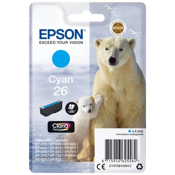 Cartuccia Epson 26 (C13T26124012) ciano - 140371