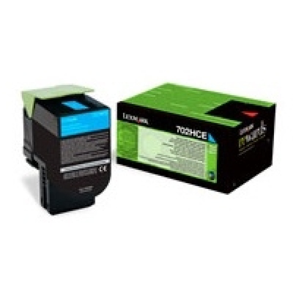 Toner Lexmark 702HCE (70C2HCE) ciano - 140606