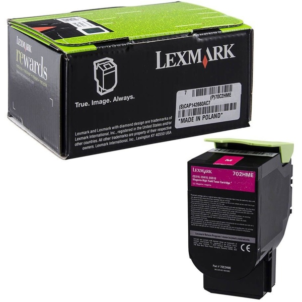 Toner Lexmark 702HME (70C2HME) magenta - 140614