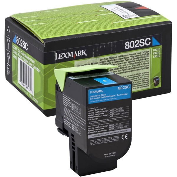 Toner Lexmark 802SC (80C2SC0) ciano - 140642