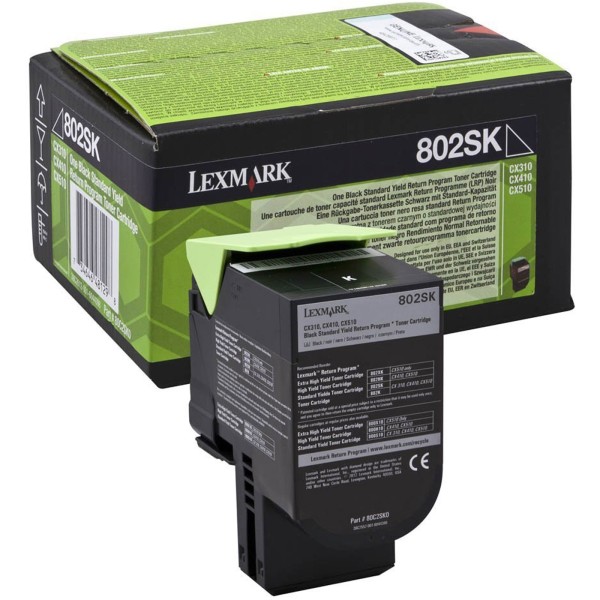 Toner Lexmark 802SK (80C2SK0) nero - 140650