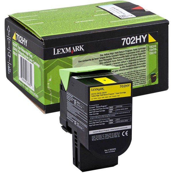 Toner Lexmark 702HY (70C2HY0) giallo - 140699