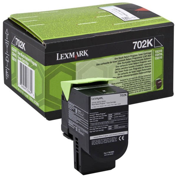 Toner Lexmark 702K (70C20K0) nero - 141938