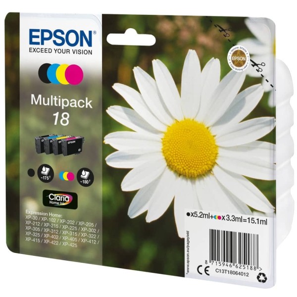 Cartuccia Epson 18 (C13T18064012) n-c-m-g - 147915