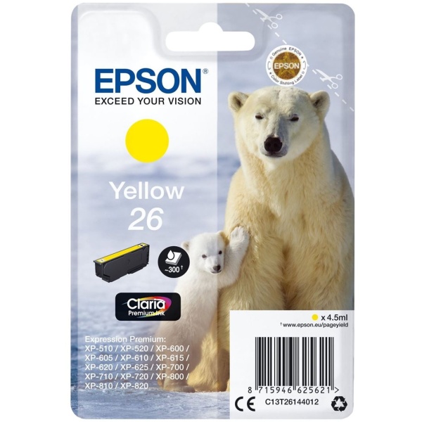 Cartuccia Epson 26 (C13T26144012) giallo - 148870