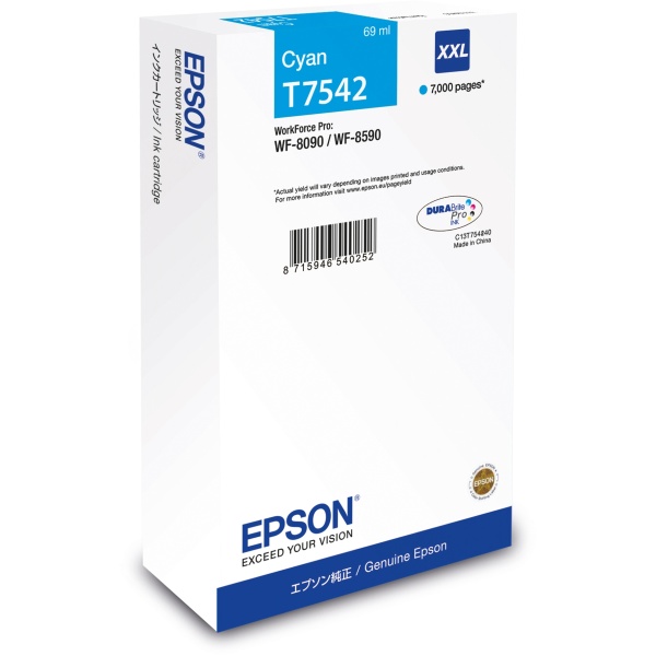 Cartuccia Epson T7542 XXL (C13T754240) ciano - 156846