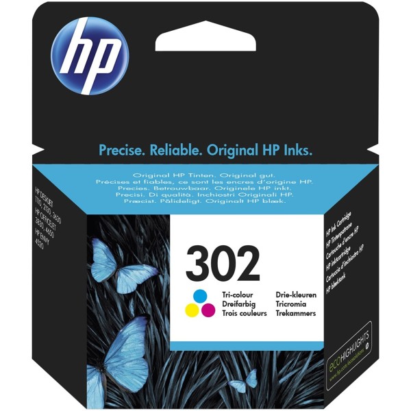 Cartuccia HP 302 (F6U65AE) 3 colori - 156900