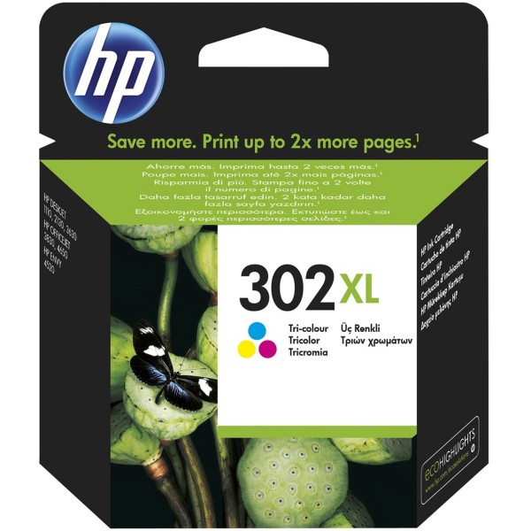 Cartuccia HP 302XL (F6U67AE) 3 colori - 156903