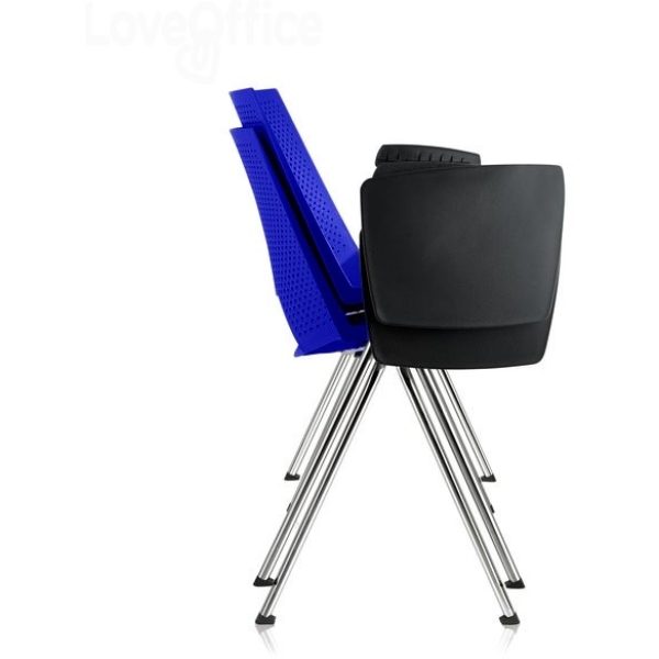 Sedia operativa eco-smart STRIKE UNISIT - plastica - BLU - SKT/BL