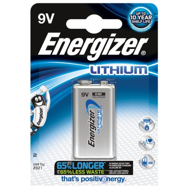 Pile Lithium Energizer - transistor - 9V - 635236