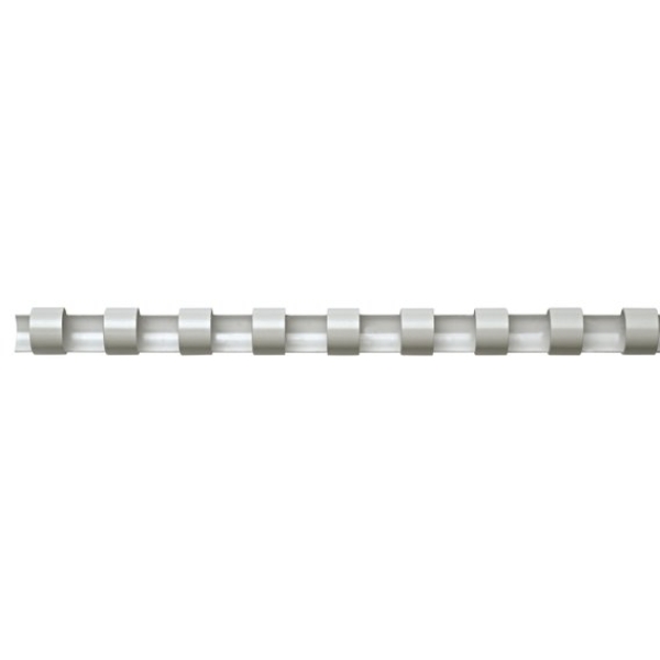 Dorsi plastici a 21 anelli Fellowes - 19 mm - 150 pagine - bianco - 5347405 (conf.100)