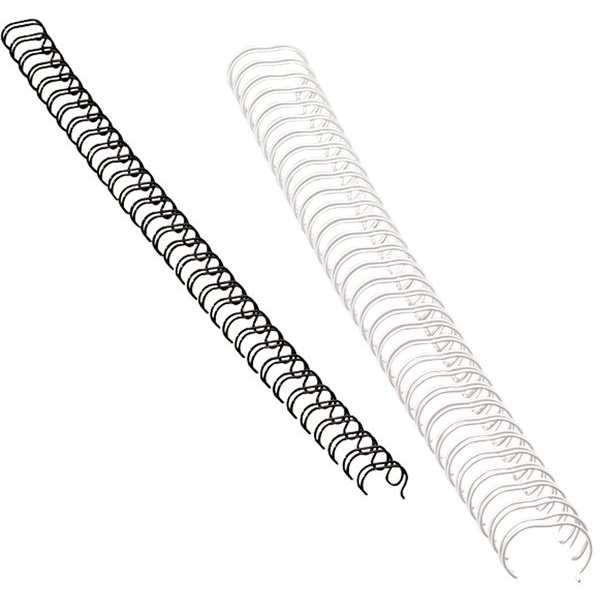 Dorsi metallici a 34 anelli Fellowes - 14 mm - 100 fogli - argento - 54454 (conf.100)