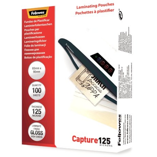 Pouches piccoli formati Fellowes - 65x95 mm - 5306702 (conf.100)