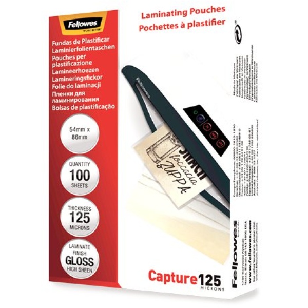 Pouches piccoli formati Fellowes - 75x105 mm - 5306901 (conf.100)