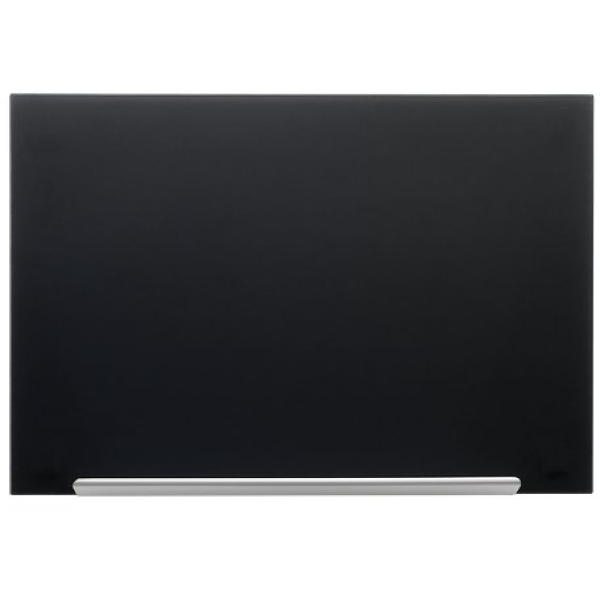 Lavagne magnetiche in vetro linea Diamond Nobo - nero - 71,1x126 cm - 1905181