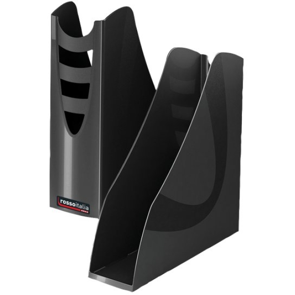 Portariviste &amp;quot;Rosso Italia Collection&amp;quot; Arda -  nero carbonio - 7,5x26,6x27,8 cm - 7118RIN