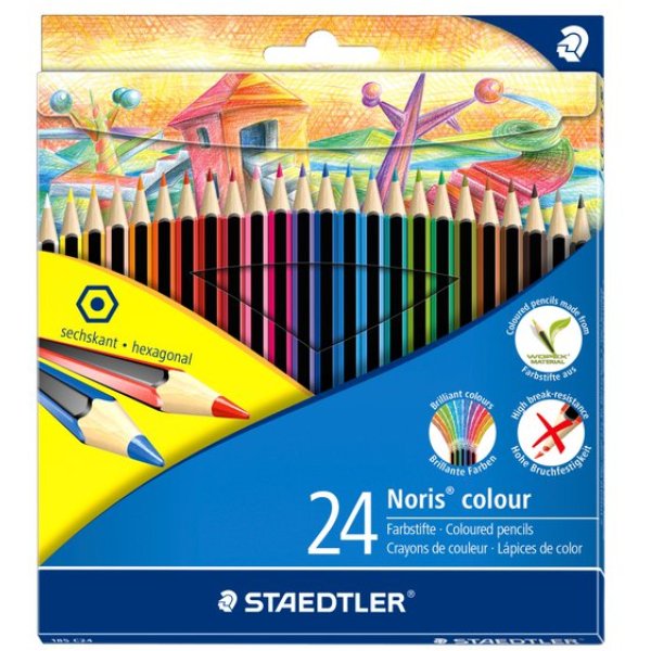 Matite colorate Noris colors Staedtler - 185C24 (conf.24)