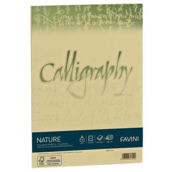 Calligraphy Nature Favini - Agrumi - fogli - A4 - 100 g - A69Q534 (conf.50)