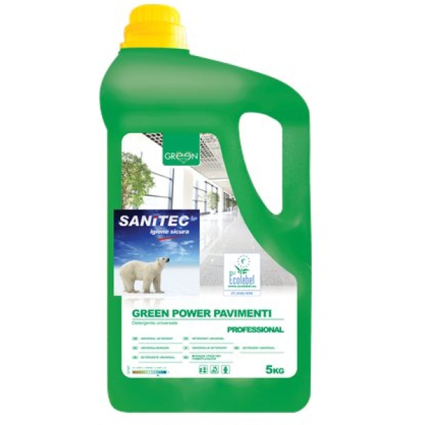 Detergente ecologico per pavimenti Sanitec - 5 Kg - 3105