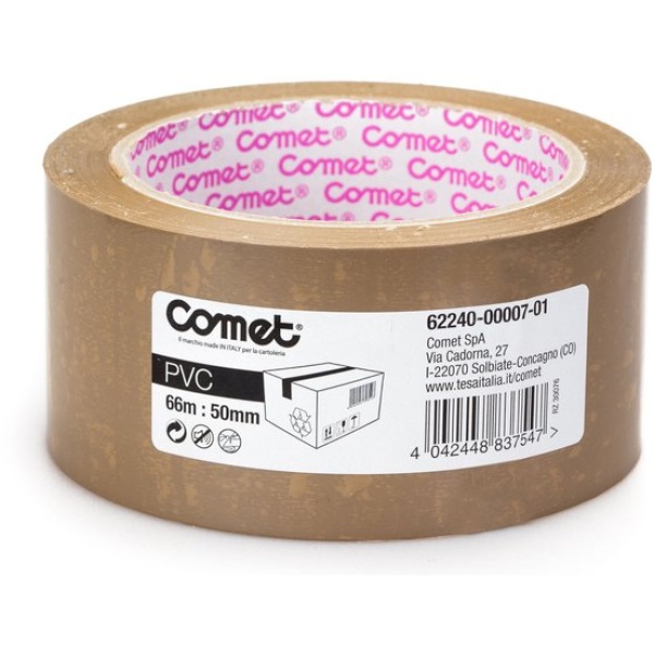 Nastro da imballo Comet 62240 Comet - 50 mm x 66 m - avana - 62240-00007-01