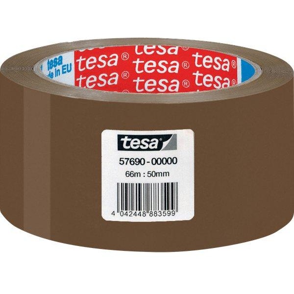Nastro da imballo acrilico Tesa - 50 mm x 66 m - avana - 57690-00000-00 (conf.6)