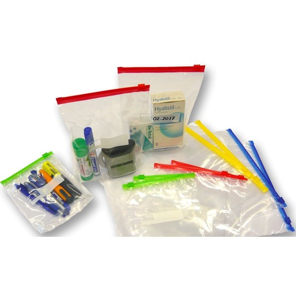 Buste con zip A5 Viva trasparenti formato 20x25 cm 50