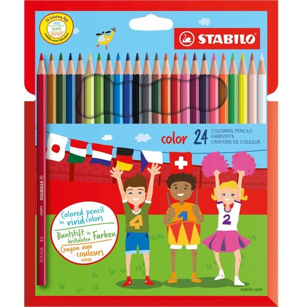 Pastelli color Stabilo - 2,5 mm -  1924/77-01 (conf.24)