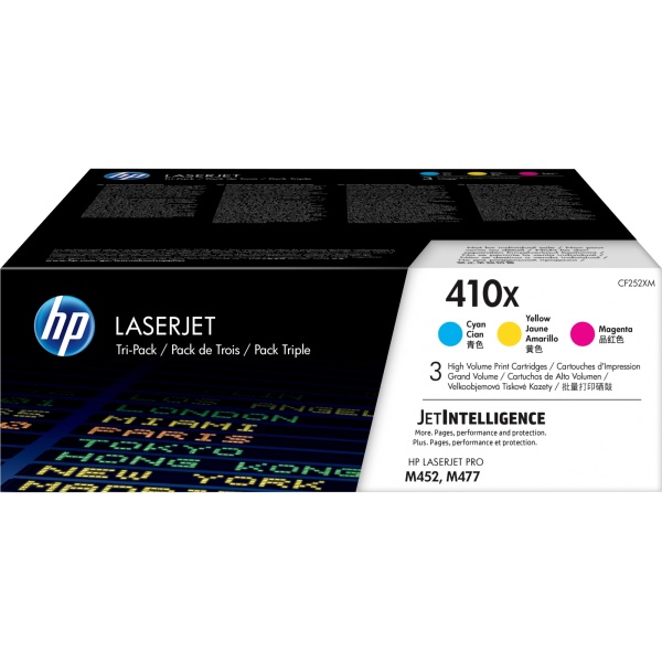 Toner HP 410X (CF252XM) ciano-magenta-giallo - 163949