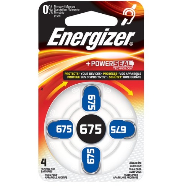 Pile acustiche Energizer - 675 - 1,4 V - E001082204 (conf.4)