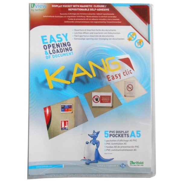 Buste autoadesive Kang Tarifold - A5 - trasparente - B195770 (conf.5)