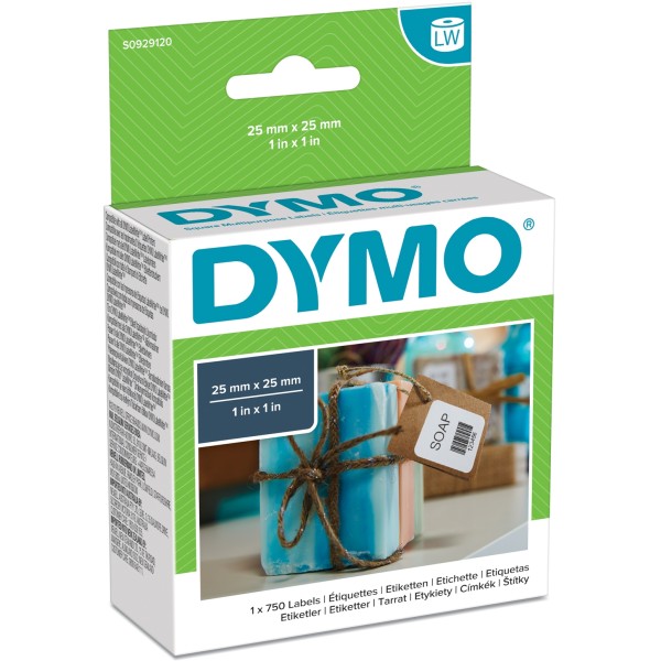 Etichette Dymo 25x25 mm (S0929120) bianco - 215700