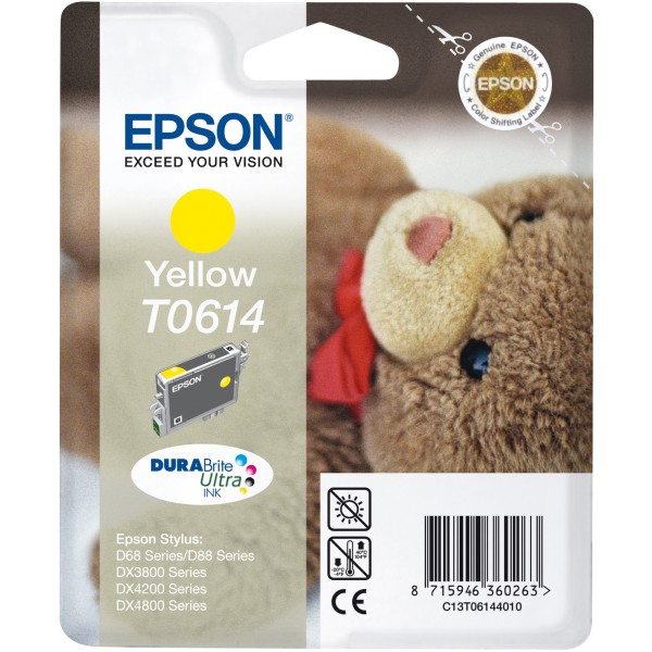 Cartuccia Epson T0614/blister RS (C13T06144010) giallo - 222152