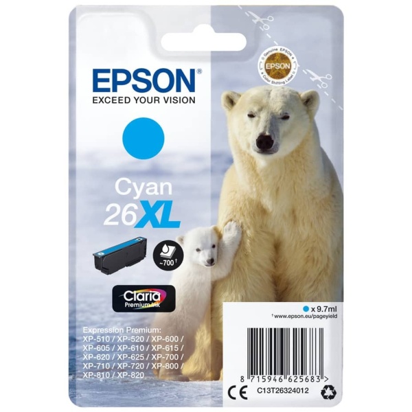 Cartuccia Epson 26XL (C13T26324012) ciano - 235835