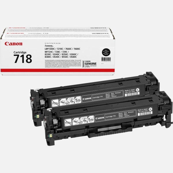 Toner Canon CRG 718 BK 2P (2662B005) nero - 239028