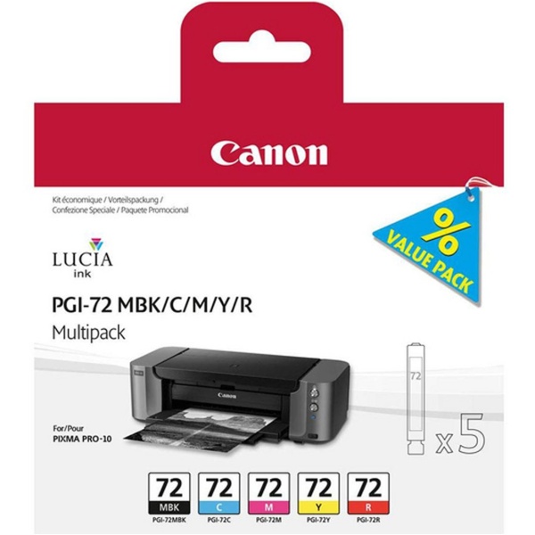 Serbatoio Canon PGI-72 MBK/C/M/Y/R (6402B009) 5 colori - 243046