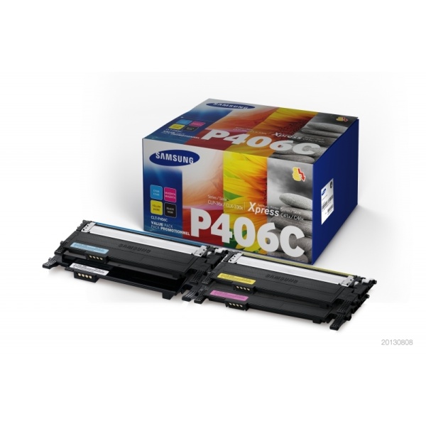 Toner Samsung CLT-P406C (SU375A) nero-ciano-magenta-giallo - 243359