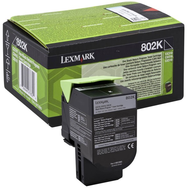 Toner Lexmark 802K (80C20K0) nero - 244594