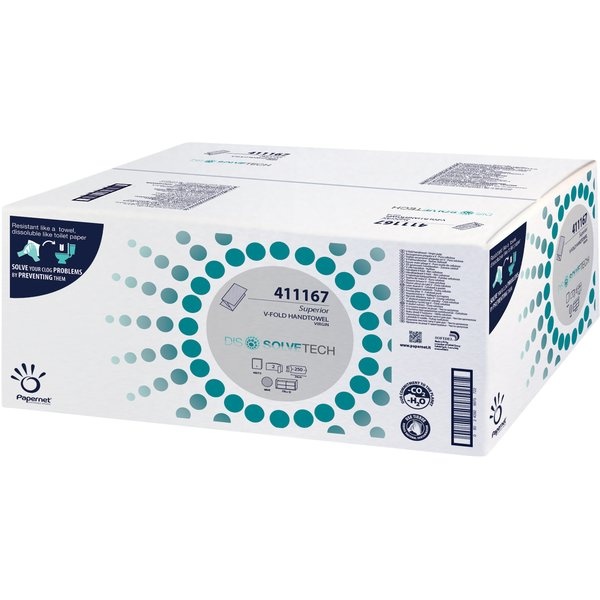 Aciugamano Intercalato Papernet 23x32 Cm Piegato A C - 2 Veli Fascetta Da 152 Fogli 400790 8024929095529