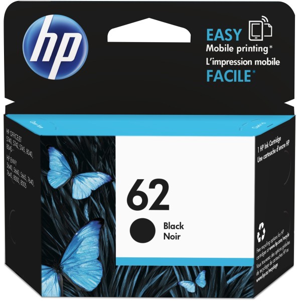 Cartuccia stampante HP 62 (C2P04AE) nero originale - Conf. 1