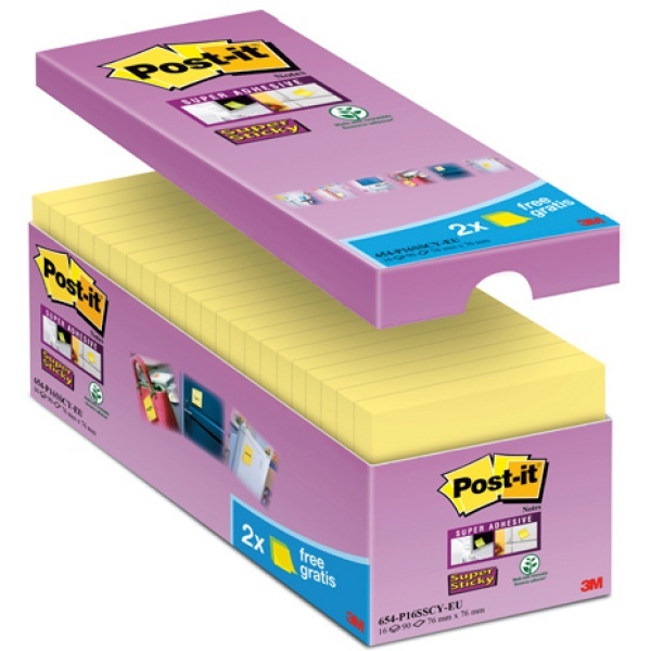 Post-It - 654-SSCY-VP16-EU