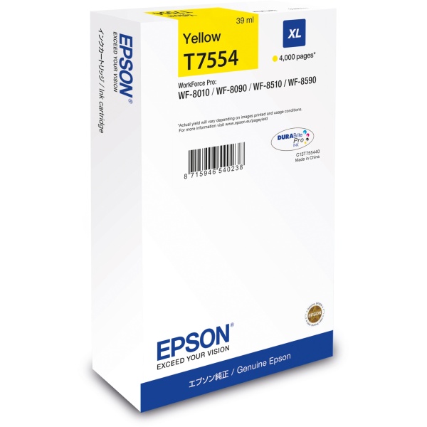 Cartuccia Epson T7554XL (C13T755440) giallo - 310509