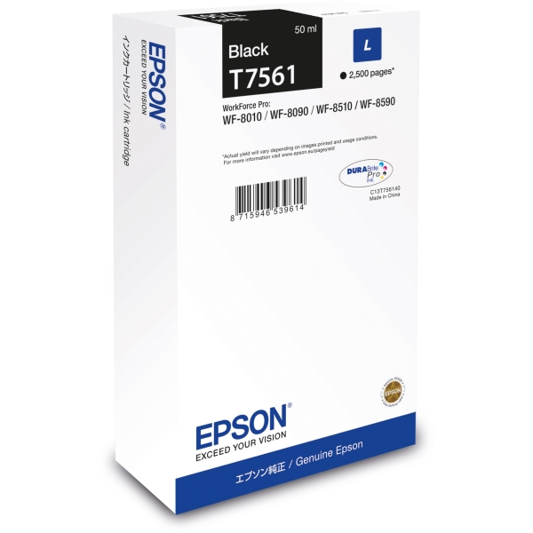 Cartuccia Epson T7561L (C13T756140) nero - 310512