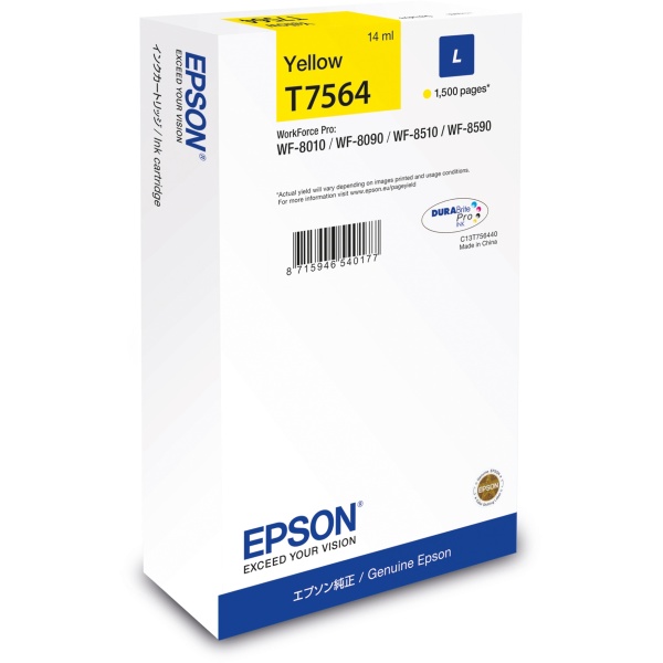 Cartuccia Epson T7564L (C13T756440) giallo - 310536