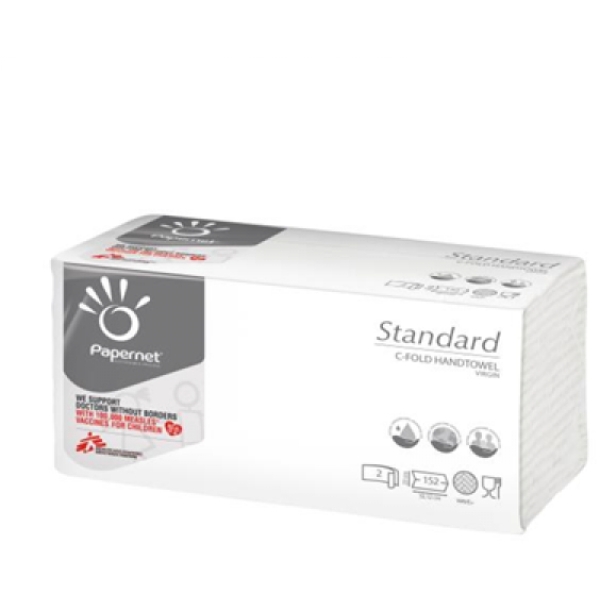 Asciugamani Di Carta Piegati CWS Riciclati V-Fold 1-ply Natural 5000 Fogli - Foto 7