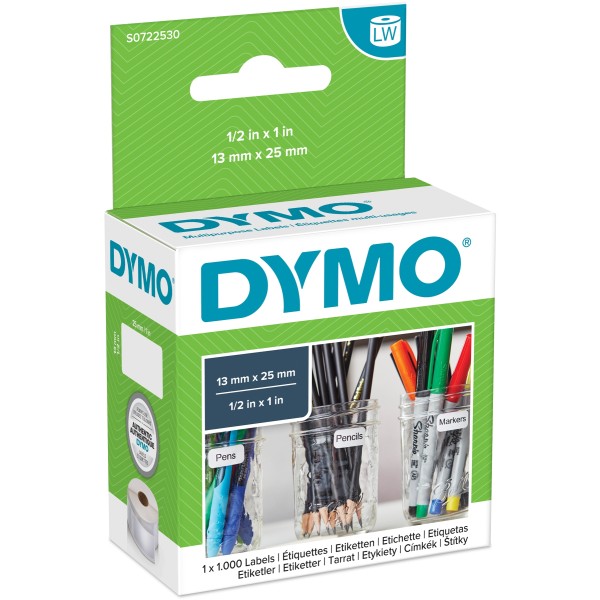 Etichette Dymo 25x13 mm - 11353 (S0722530) bianco - 328108
