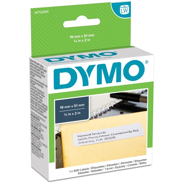 Etichette Dymo 51x19 mm - 11355 (S0722550) bianco - 328116